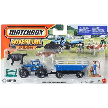 MATCHBOX トラクターとトレーラー セット Matchbox Adventure Pack Dirtstroyer Mbx Farm Trailer Çiftlik Fiyatı