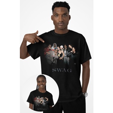 Fuddy Moda Unisex Swag Friends Baskılı Tişört, Oversize Fiyatı