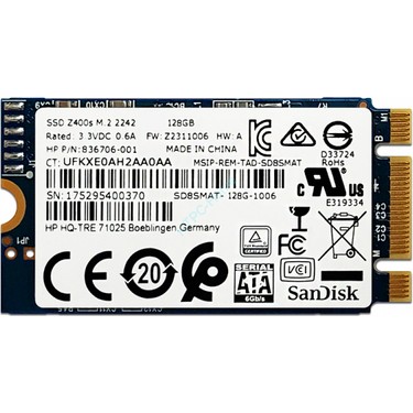 Sandisk Sandısk SSD Z400S 128GB M-Sata 600MBPS/440MBPS Fiyatı