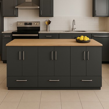 T Designo Sedi Mutfak Çekmeceli Alt Modül 180 cm Antrasit- Fiyatı