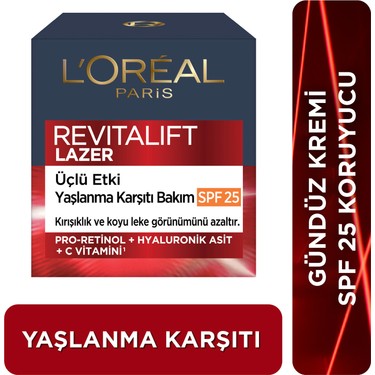 L'Oréal Paris Revitalift Lazer X3 Krem Tüm Cilt Tipleri İçin Fiyatı