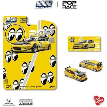 Pop Race 1/64 - Pandem Civic Eg6 Mooneyes - PRE010 Blister Fiyatı