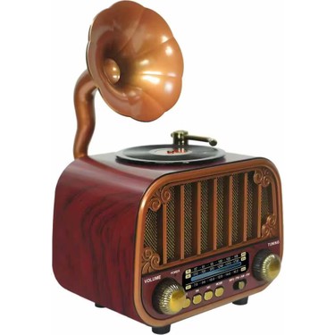 UltraTekno MD-1318BT Nostaljik Gramofon Görünümlü Bluetooth Fiyatı