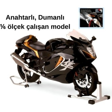 SUZUKI GSX1300R HAYABUSA 1/6スケールモデル 大型模型 MotoGarage Suzuki Hayabusa Gsx R1300 1:6 Diecast Siyah – Fiyatı