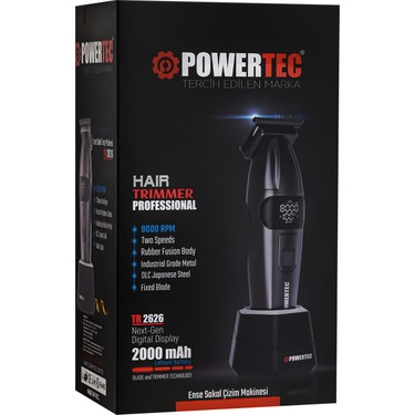 Powertec TR-2626 Profesyonel Sakal | Ense Tıraş & Çizim Fiyatı