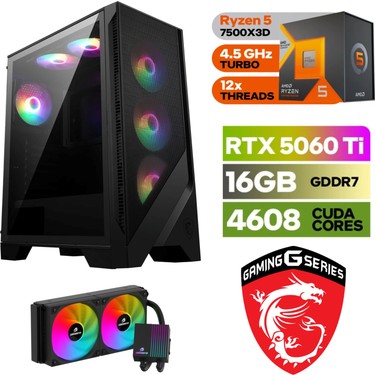 Şafak-Gaming Pc Ddr5-Rtx 5060Tİ 16GB -Ryzen 5 7500X3D –msi Fiyatı