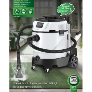 Kiwi 1600 Watt Buharlı KCC-4361 Koltuk ve Halı Yıkama Fiyatı