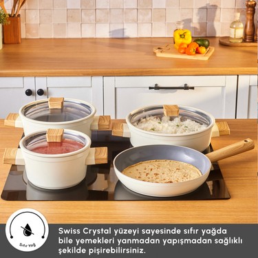 Karaca x Refika Swiss Crystal Creamy Wood 7 Parça Derin Fiyatı