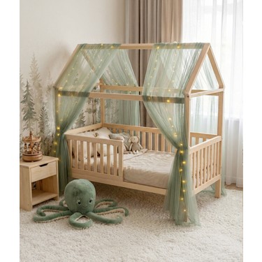 Kukka KMB312 Doğal Ahşap Montessori Yatak – 160X80 Cm, Masif Fiyatı