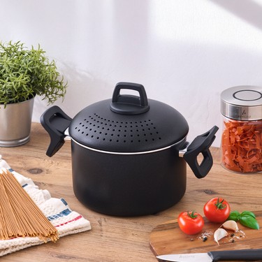 Aryıldız Bronx Siyah Makarna Tenceresi 20 cm Teflon Kaplama Fiyatı