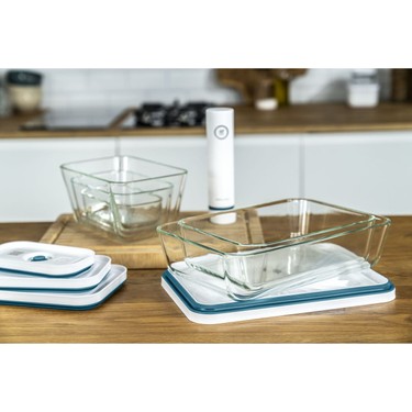 Zwilling Vakumlu Cam Saklama Kabı Seti Akdeniz Mavisi S/M/L Fiyatı