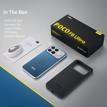 Poco F8 Ultra 256 GB 12 GB Ram (Poco Türkiye Garantili) Mavi Fiyatı