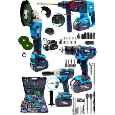 Lieber German Teknoloji L42130ST 4lü Set 3x Akülü Şarjlı Fiyatı