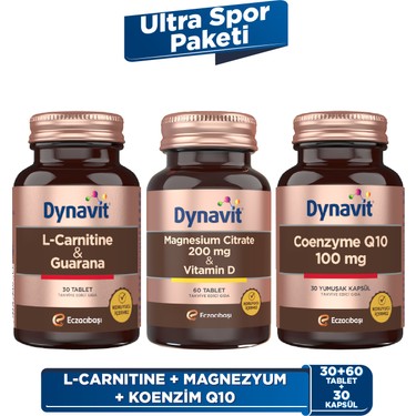 Dynavit L-Carnitine Guarana & Magnesium Citrate 200 mg Fiyat