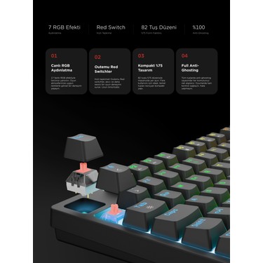 Rampage Enıgma Rgb Aydınlatmalı Red Switch Tam 1800 Kompakt Fiyatı