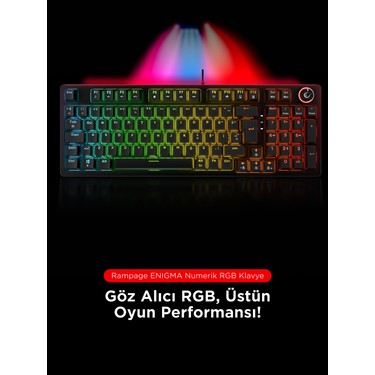 Rampage Enıgma Rgb Aydınlatmalı Red Switch Tam 1800 Kompakt Fiyatı