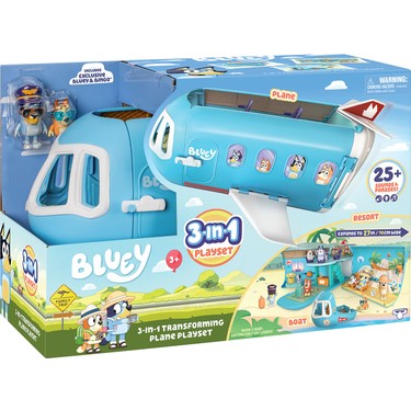 Bluey★送料無料★3段2列引き出し Bluey 3'ü 1 Arada Dönüşen Uçak Oyun Seti 17670 Fiyatı