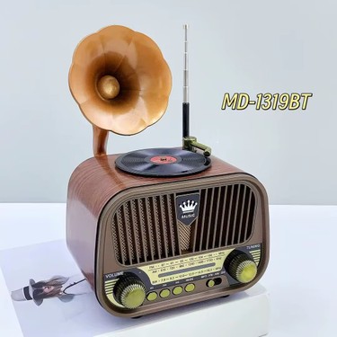 UltraTekno MD-1319BT Nostaljik Gramofon Görünümlü Retro Fiyatı