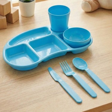 Melkan Home Çocuk Tabldot Kahvaltılık 5 Bölmeli Tabldot Set Fiyatı