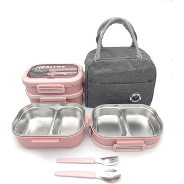 Valkyrie 304 Çelik Bölmeli Lunch Box Seti | Termal Çantalı, Fiyatı
