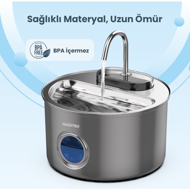 Haustier WF009LS-M Otomatik Kedi Su Çeşmesi,kedi Su Sebili, Fiyatı