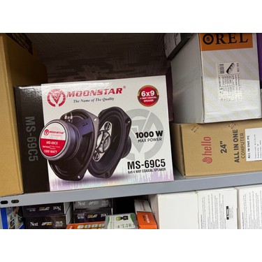 Moonstar MS-69C5 1000W 6x9 Inç Oval Oto Hoparlör (Takım) Fiyatı