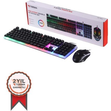 Torima Oyuncu Rgb Işıklı Kablolu Q Klavye Ve Mouse Seti Fiyatı