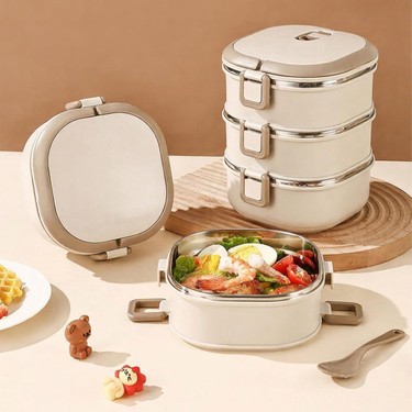 Valkyrie 3 Katlı Yemek Kabı 2100 ml – Termal Çantalı Lunch Fiyatı