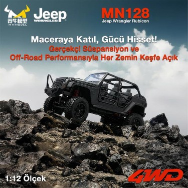Mn Model MN128 1/12 Jeep Wrangler Rubicon 4WD Rc Model Fiyatı