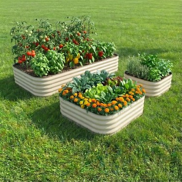 Terracy Home & Garden 60*120*44 cm Çelik, Oval Kenarlı, Fiyatı