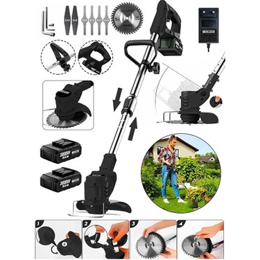Graizer Trex 2 Akülü 3800 Vf 20 Ah Ot Çim Çalı Diken Biçme Fiyatı
