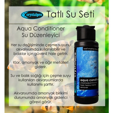 Crystalpro Tatlı Su Akvaryum Bakım Seti 4x125ml- Su Ve Balık Fiyatı