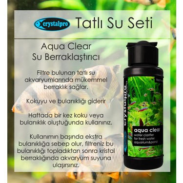 Crystalpro Tatlı Su Akvaryum Bakım Seti 4x125ml- Su Ve Balık Fiyatı
