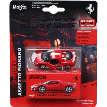 Maisto 1:64 Speed Icons - 296 Gtb Assetto Fiorano Kırmızı Fiyatı