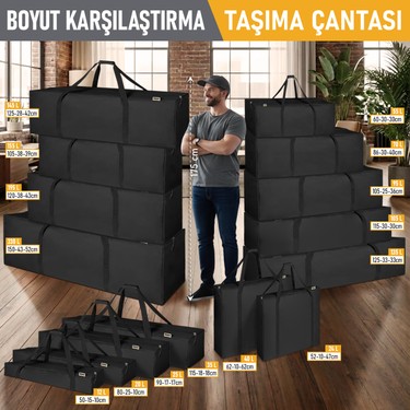 Haegs Taşıma Çantası, Fermuarlı Dayanıklı Seyahat Spor, Kamp Fiyatı