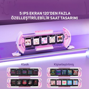 Divoom Times Gate 5 Ekranlı Rgb Işıklı Akıllı Dijital Fiyatı, 5.0
