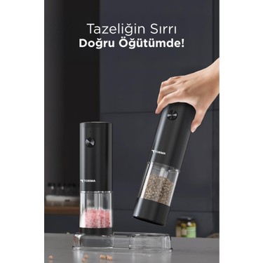 Torima Elektrikli Otomatik Tuz Karabiber Değirmeni Pilli Fiyatı