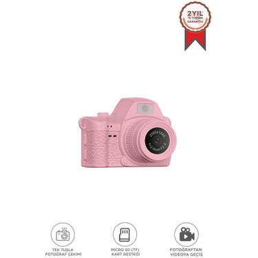 Torima CMR42 Pembe Dijital Fotoğraf Makinesi 2K Video Fiyatı
