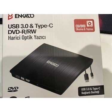 Enkado EKD-UDVD120 Type-C - USB 3.0 Dvd-R-Cd-R-Rw- Dvd-Rw Fiyatı