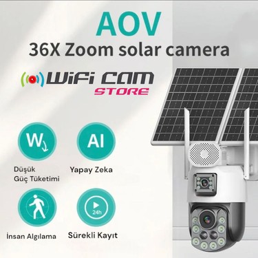 Wificam Pulnix Seri 36X Optik Zoom Icsee Yazılım 4g Solar Fiyatı