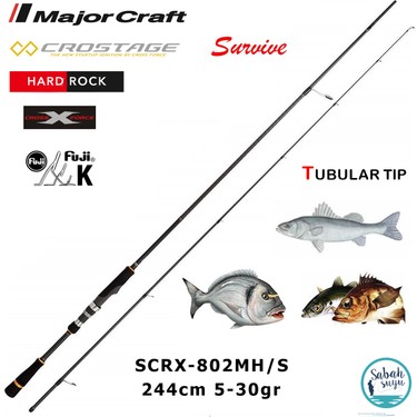 Major Craft Crostage Survive SCRX-802MH/S Hard Rock 2.44MT Fiyatı