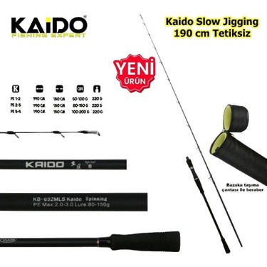 Kaido Slow Jig Kamışı 190 cm 60-100GR Pe 1-2 Tetiksiz Fiyatı
