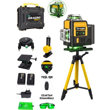 Dragro Pro 16 Köşe Yeşil Lazer Hizalama Terazi 360° Fiyatı