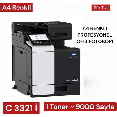 Konica Minolta Bizhub C3321i A4 Renkli Fotokopi Makinesi – Fiyatı