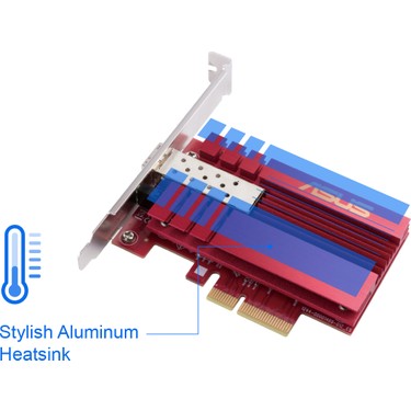 拡張カード ASUS 10-Gigabit XG-C100F SFP+ NIC ASUS XG-C100F SFP+ 10 Gigabit 1port PCIe 1X Ethernet Fiyatı