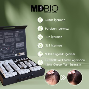 Mdplusbio I Care My Hair 3 Aylık Saç Bakım Seti - Şampuan, Fiyatı