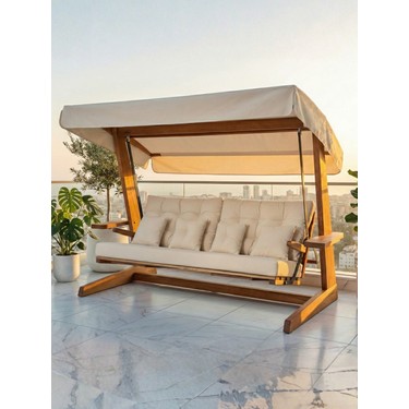 Aida Swings LUNA 2600 Premium IROKO– 5 Kişilik Ayak Uzatma Fiyatı