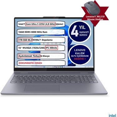 Lenovo Ideapad 5 2 In 1 16IAL10 Intel® Core Ultra 5 225U Fiyatı