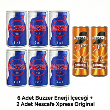 Buzzer Enerji Içeceği +18 - 6 Adet + Nescafe Xpress Original Fiyatı