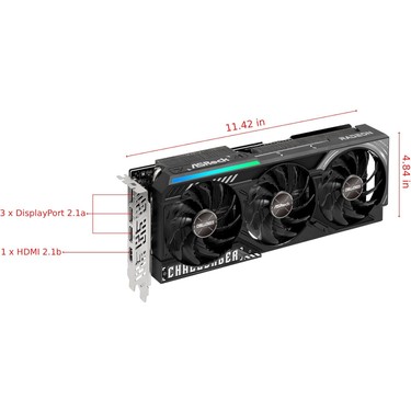 Asrock Amd Radeon Rx 9070 Xt Challenger Triple Fan 16GB Fiyatı